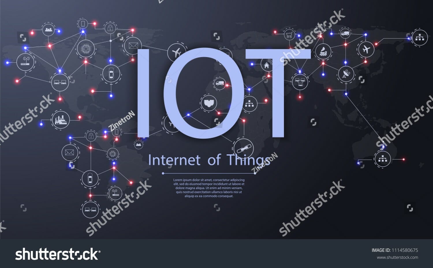 Internet of things (IoT) concept.